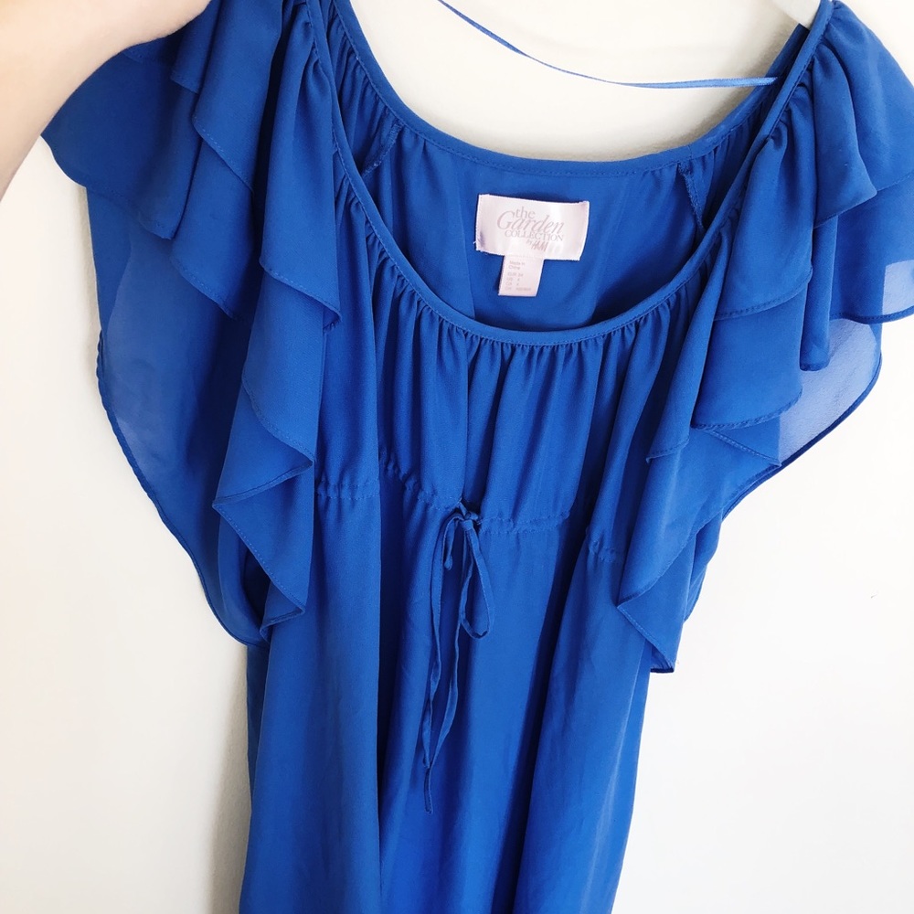 H&M Blue Ruffle Dress - Picture 6 of 8
